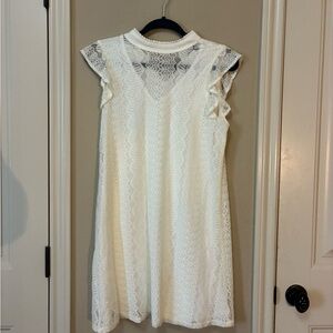 As U Wish Ivory Lace Dress